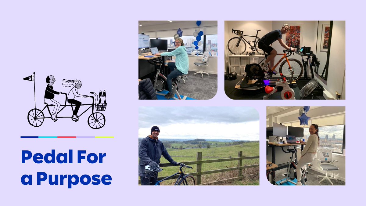 Pedal For a Purpose ⚡️
Over the past week, our people joined together to reach our goal of cycling 500 miles per team to raise money for @SmartWorksHQ 
Congrats to all teams on reaching (and then some) their 500 mile target and raising £1260 🚴🏼‍♂️
#pedalforapurpose #slalomproud