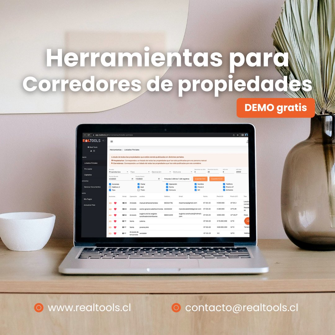 realtoolscl's tweet photo. Bienvenido a https://t.co/HpDxGezDjm ⚙️ más que una base de datos, somos una herramienta para tu corredora 🏘️

#RealEstate #bienesraices #corredordepropiedades https://t.co/J1yMxsY0Ps