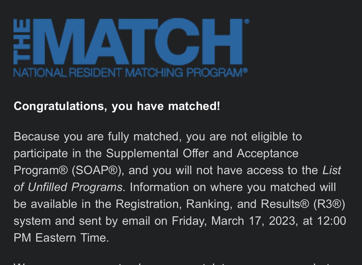I’m going to be a Pediatrician! 4 more days until we find out where! #pedsmatch2023