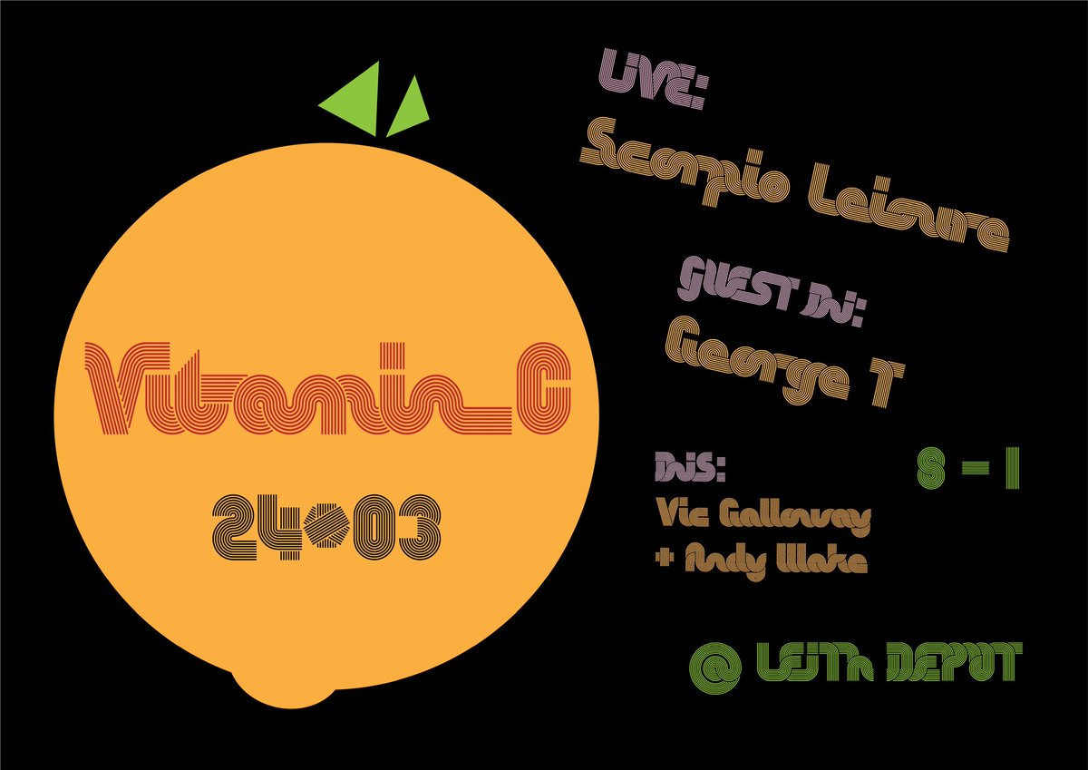 🍋 Friday 24/03/23 🍋 The next installment of VITAMIN C - Leith Supergroup, Scorpio Leisure perform LIVE &amp; guest DJ is Edinburgh legend <a href="/GeorgeDemure/">George Demure</a> with <a href="/n0b0daddy/">ǝʞɐʍ ʎpuɐ</a> from <a href="/ThePhantomBand/">The Phantom Band</a> &amp; I on the decks too! 🎟TICKETS🎟 Only £8 🍋eventbrite.co.uk/e/vitamin-c-ti…
Come along &amp; say hi! 🍋