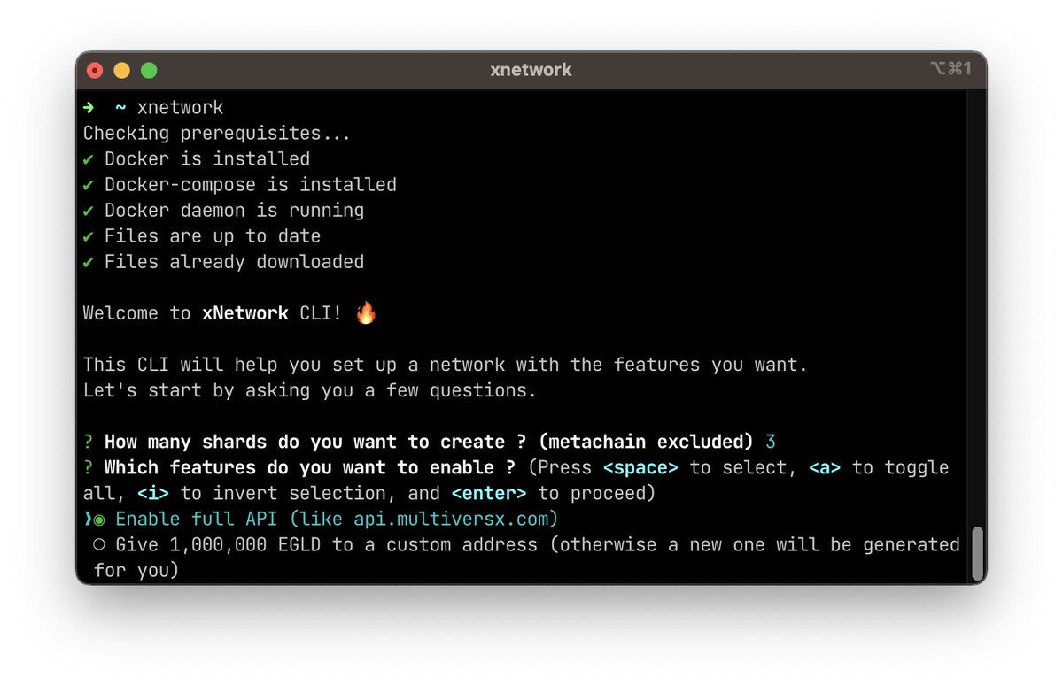 gfusee33's tweet image. Unveiling you xNetwork, a dead simple tool allowing you to  create your own local #MultiversX network with all features you need to build your product 🔥

Everything with only ONE command, let's see what you can do 🧵