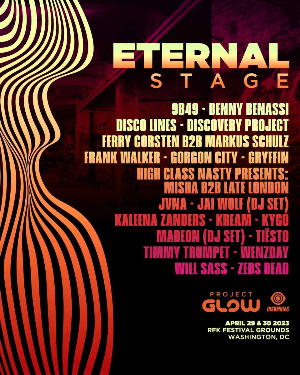 Project Glow 2025 lineup