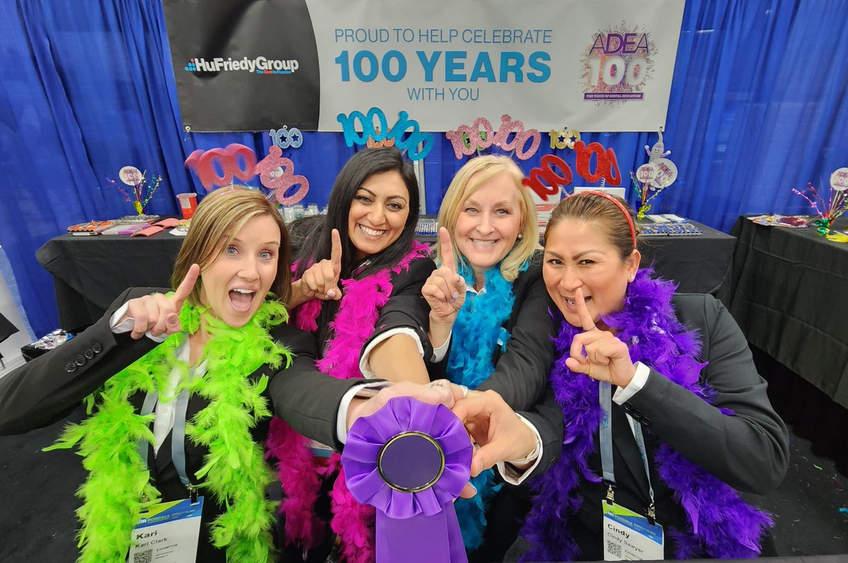 hu_friedy's tweet photo. Celebrating 100 years of ADEA! Visit Booth 512 to see all the ways HuFriedyGroup helps dental educators and students be the Best in Practice. #HuFriedyGroup #TheBestInPractice #ADEA2023 #ADEA100 https://t.co/0KXDpwq5QD