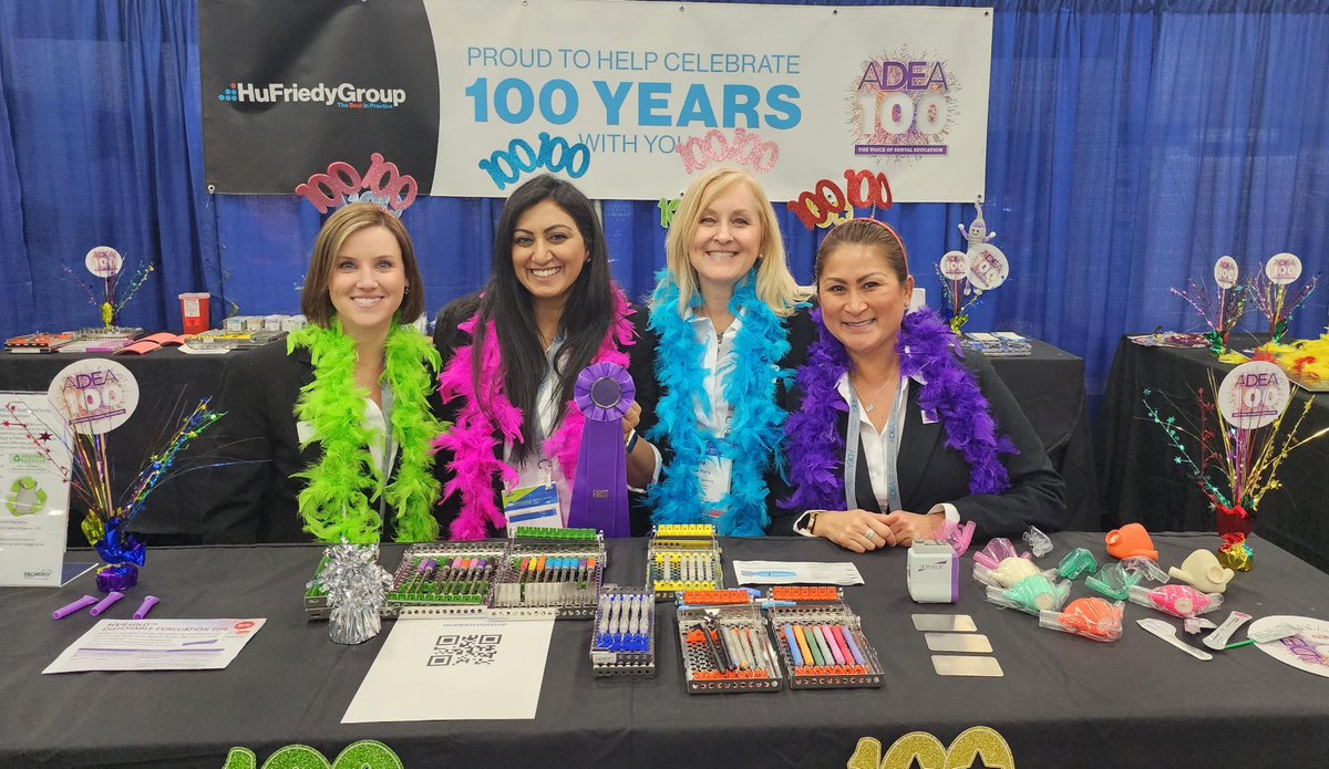 hu_friedy's tweet photo. Celebrating 100 years of ADEA! Visit Booth 512 to see all the ways HuFriedyGroup helps dental educators and students be the Best in Practice. #HuFriedyGroup #TheBestInPractice #ADEA2023 #ADEA100 https://t.co/0KXDpwq5QD