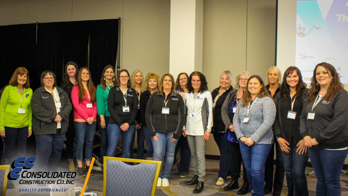 1Call2Build's tweet image. Last week was National Women in Construction week! On Friday, we were thrilled to be able to snap a picture of many of the talented CCC women who contribute so much each day to our mission, vision, and values. #WomenInConstruction