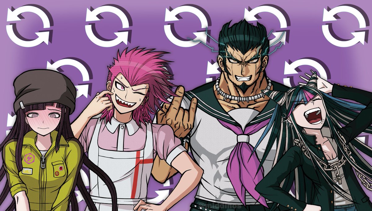 MidDinos's tweet photo. SDR2 Uniform swap FULL!! #danganronpa https://t.co/BjoAwR0Ldw