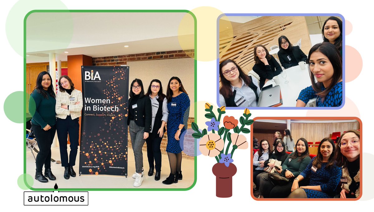 autolomous's tweet photo. Last week the Autolomous team attended BIA #WomenInBiotech event in Cambridge and enjoyed two wonderful discussion panels around the topic of #equity. Thank you to the organisers and participants, it was a perfect way to continue the #InternationalWomensDay celebrations! https://t.co/FP0jvvkDQQ