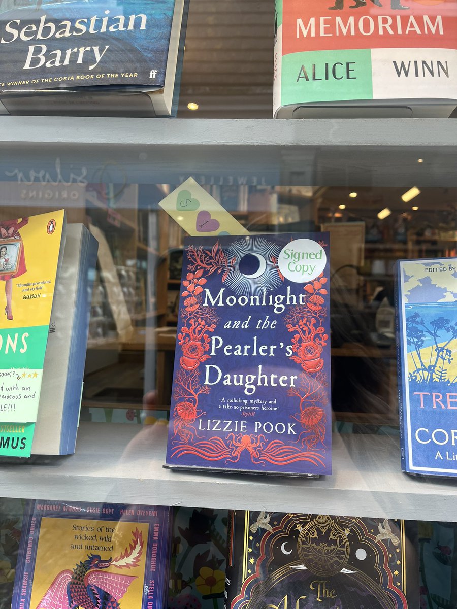 Lovely to stop in at @stivesbooks to sign their copies of Moonlight. Thanks for not chucking me out!