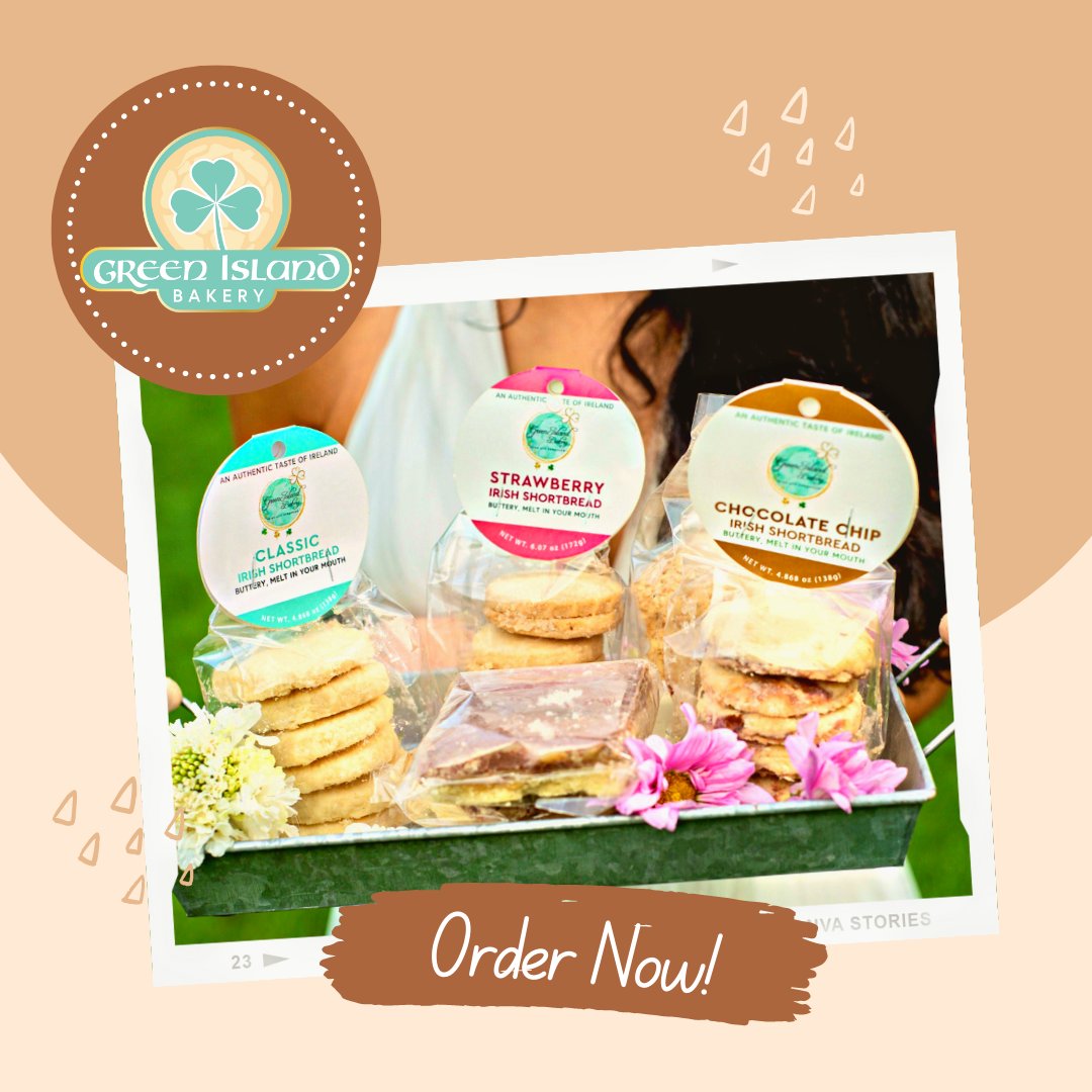 GIBIrishBakery's tweet image. Have you already ordered some for your friends and family? St. Patrick's Day is 4 days away! Stock up now to make sure you're prepared! Order and share the luck of the Irish with those you love!

Send us a DM or go to buff.ly/3mlGpyg 
🍀🍪 #StPatricksDay #IrishShortbread