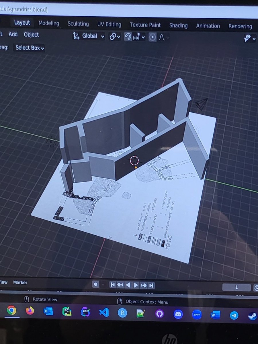 Erster Tag der #DHd2023 in Belval, erster Workshop als Stipendiatin: Einführung in die 3D und 4D Modellierung in den Digital Humanities mit Blender. Abgefahren was alles möglich ist! Morgen geht es für mich weiter mit dem zweiten Part und einem weiteren Workshop! 😃 ^CC @C2DH_LU