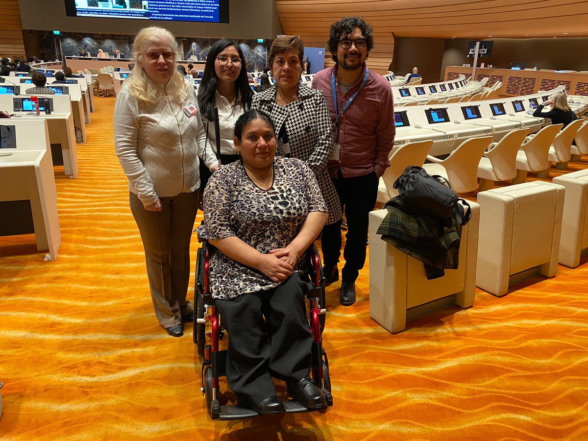 DiscapacidadY's tweet photo. La delegación peruana está conformada por Ysabel Uculmana, Elizabeth Campos y Elizabeth Caballero.
Gracias a nuestros apoyos técnicos, Pamela y Alberto. Gracias también a @IDA_CRPD_Forum por el apoyo que nos permitió viajar a la @ONU_es y compartir los retos y avances en el Perú. https://t.co/L2g0T4R58d