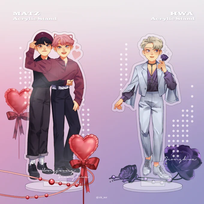pls retweet✦✦Pre-Order  : MATZ &amp; HWA Acrylic stan✦✦Close : 02/04 22:00Size 14 cmMATZ อันละ 220 บาทHWA  อันละ 200 บาทรายละเอียด สั่งซื้อ :ทุกออเดอร์ได้รับของแถมนะคะ :) ฝากด้วยนะคะ#ATEEZfanart #ตลาดนัดateez #ตลาดนัดเอทีซ #ตลาดนัดเอถีณี 