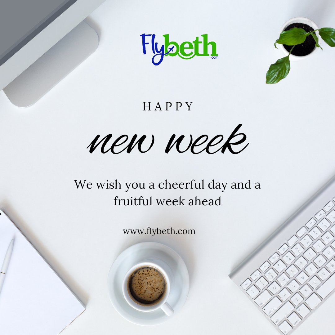 FlyBeth_'s tweet image. Happy new week everyone! May this week bring you joy, success and everything you've been working hard for. 

Remember to take care of yourself, stay motivated, and keep pushing towards your goals.

#newweek #newweeknewgoals #positivity #successmindset #flybethmonday #flybeth