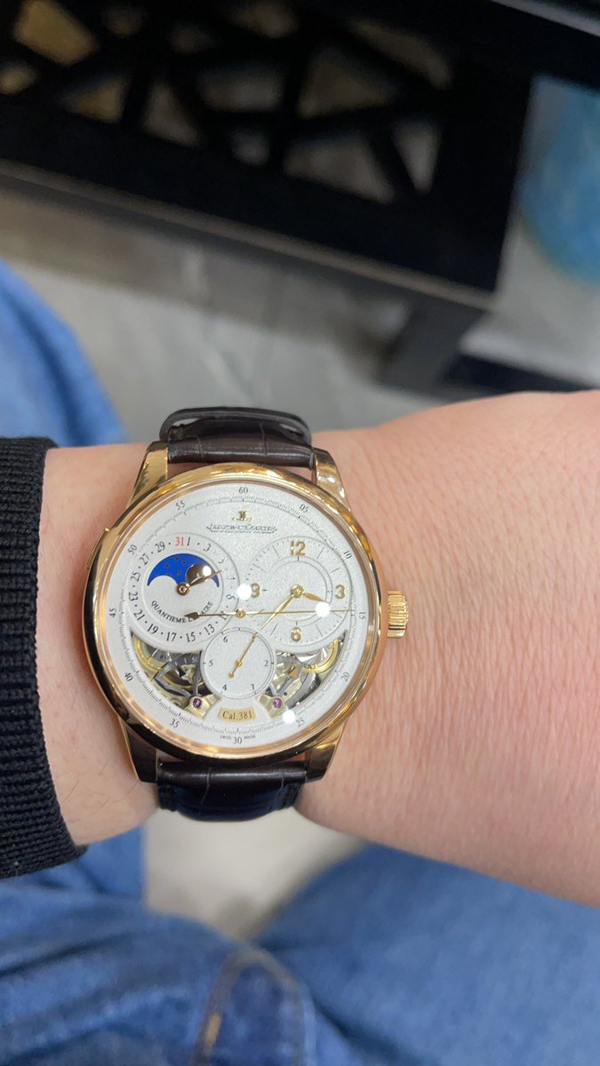 ChangbaiSpa's tweet photo. 积家天花板双翼系列…戴这种金贵物件，就不能开车了，没几趟就震坏了… https://t.co/MIql91lNWy