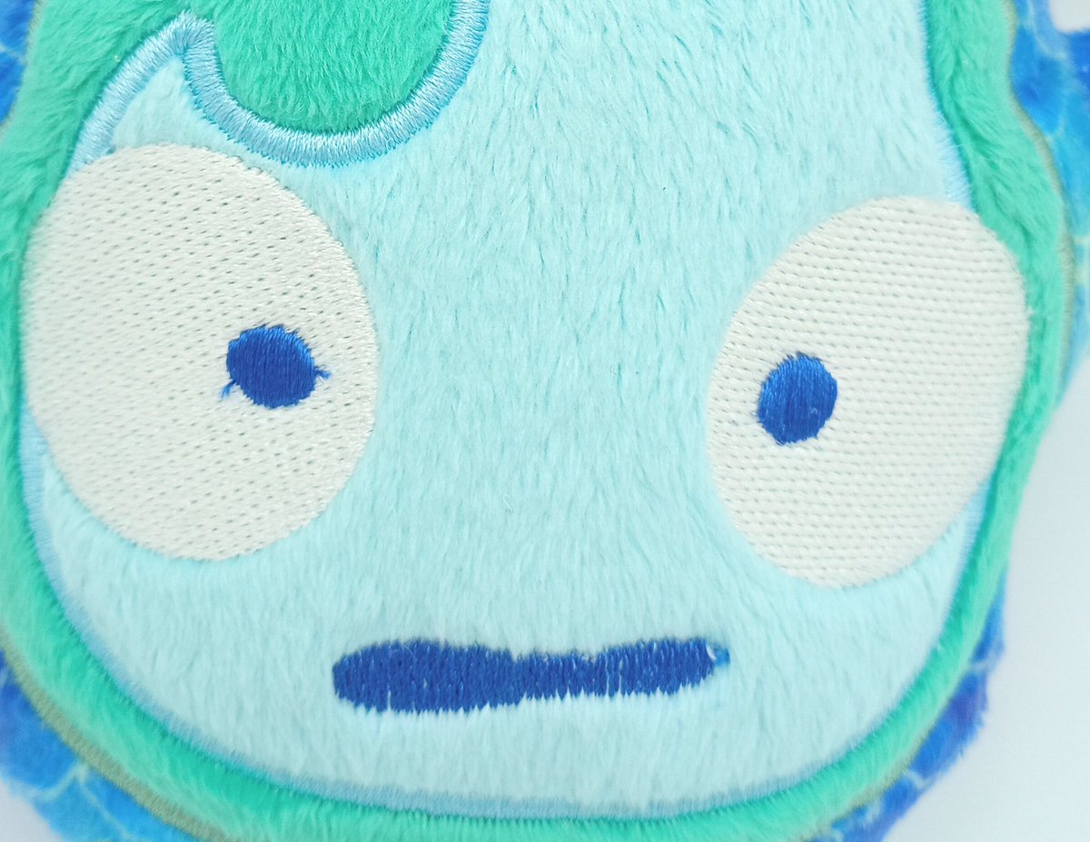 💙Made with minky
🧜‍♀️Embroidered face and details
💙7" tall x 6.5" wide
🧜‍♀️Base pattern by <a href="/CholyKnight/">Sew Desu Ne?</a> 

Adopt him here!
etsy.com/listing/126177…