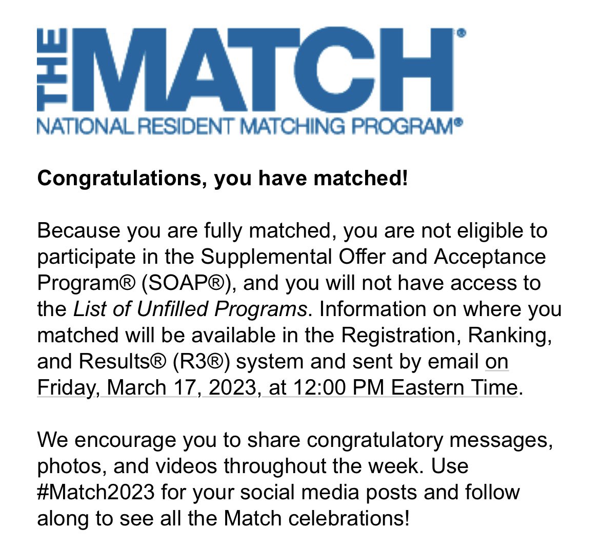 Can't believe I have the privilege to say I will have a job as a doctor. Cancer doesn't know what's gonna hit it ☢️#radiationoncology #match2023