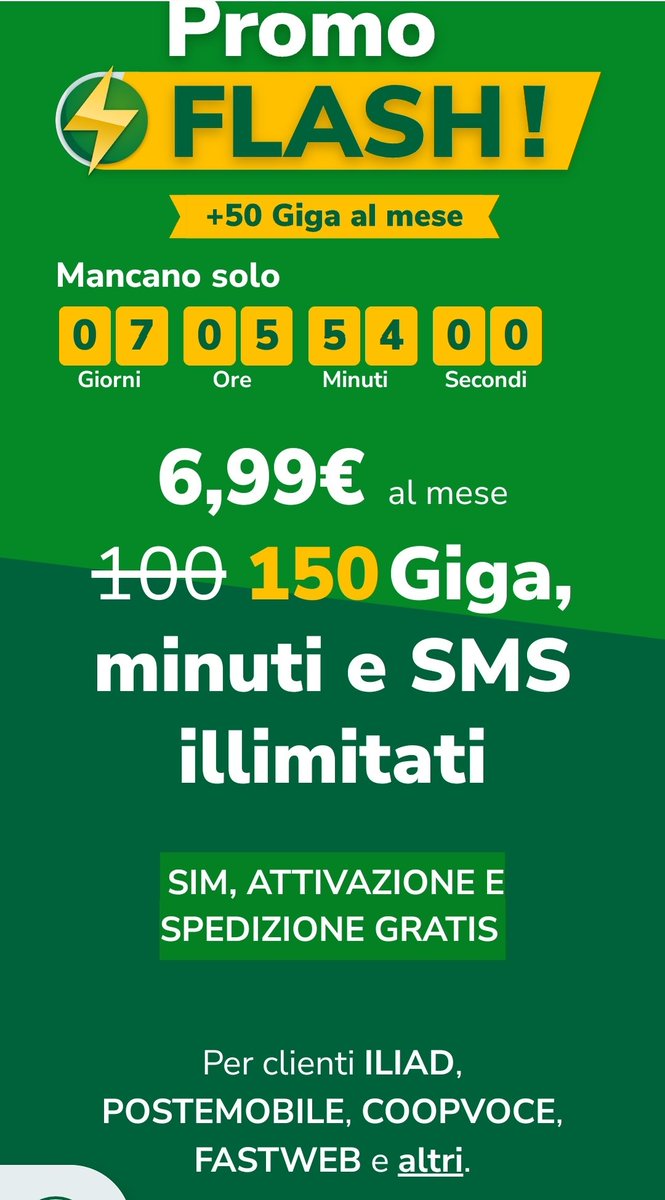 XEHB74K2's tweet photo. Fino a 10€ di ricarica omaggio per te se attivi una SIM Very Mobile con il mio codice amico
+++ S8TRR3F9 +++
#codiceamico
#verymobile https://t.co/P5hd1PiVf3