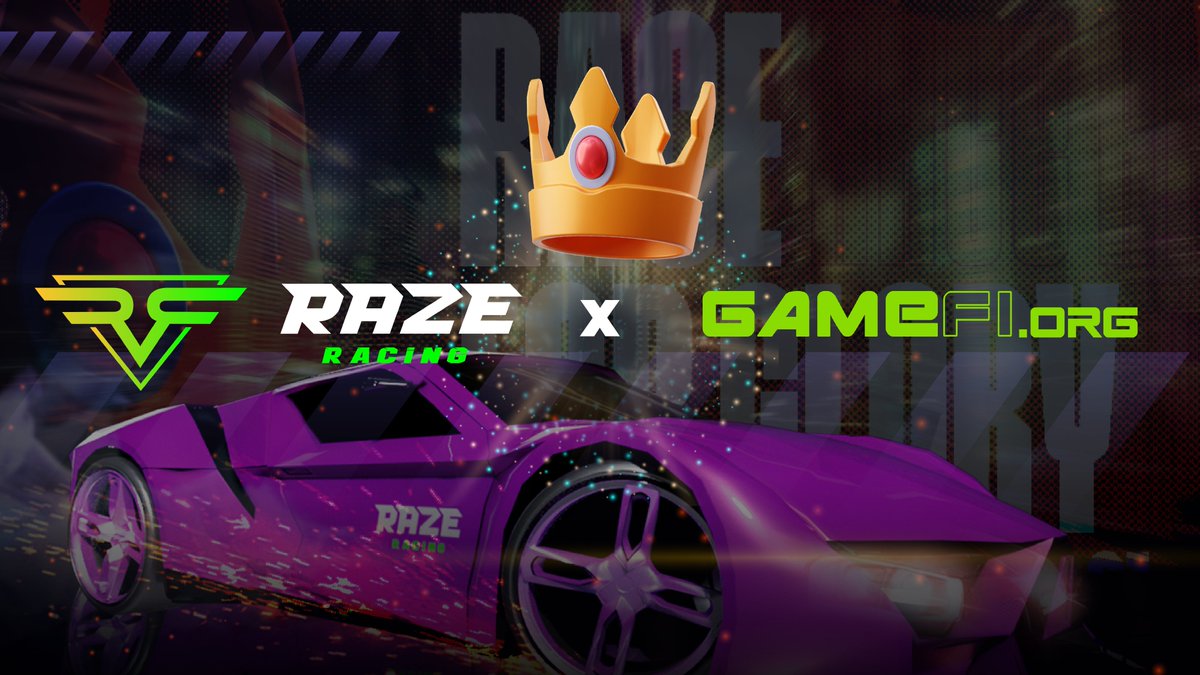 🎁#Giveaway🎁
<a href="/GameFi_Official/">GAMEFI.ORG</a> x #RazeRacing 

We're thrilled to participate in #GameFi_Glory and giving 

🎁$300$ worth of #NFTs to 
🏆10 Lucky Winners (x10)

To Participate ⇒
Follow, Share and review RazeRacing on this page 
gamefi.org/games/raze-rac…

Share screenshot proof ⬇️