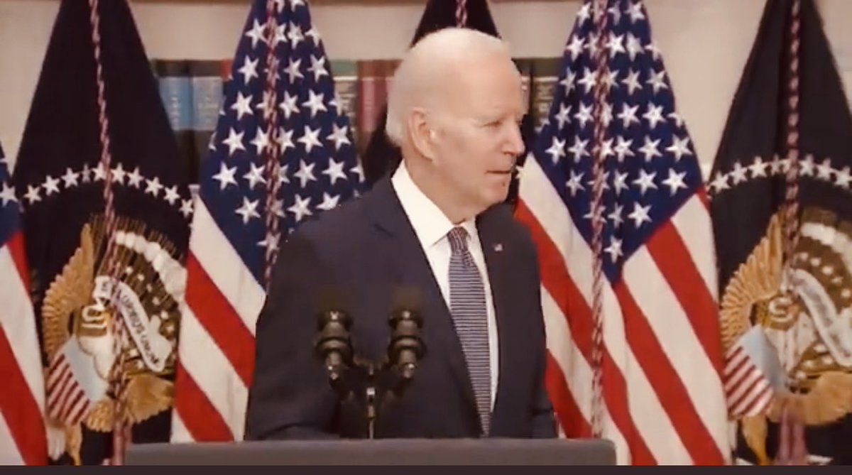atensnut's tweet photo. It has now become routine for Biden to go before America and explain another thing he has completely destroyed. https://t.co/5uOGdphPAO