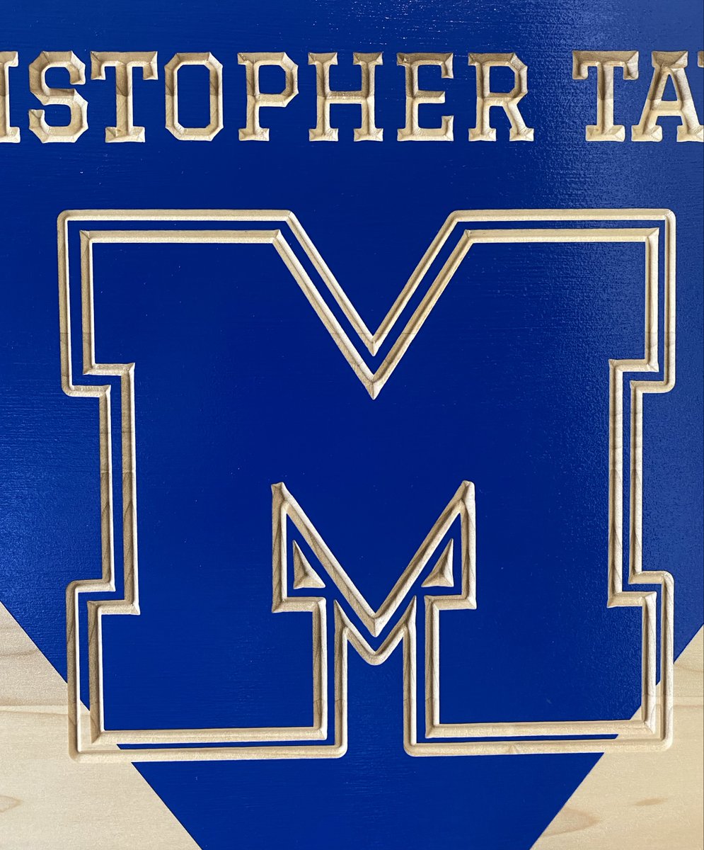 Custom carved graduation year sign ~ $60
This makes a unique grad gift for kids, grandkids, nieces, nephews, friends, neighbors ... 
Can customize colors &amp; logos to suit your needs.