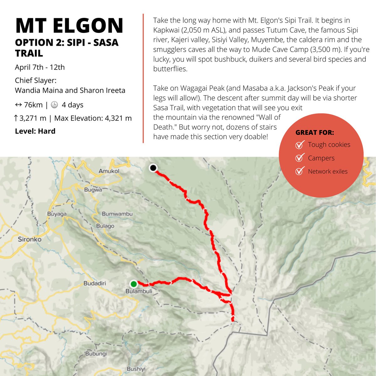 Upcoming in partnership with @Mountainslayers #MtElgon
See you on the trail 
#keepClimbing