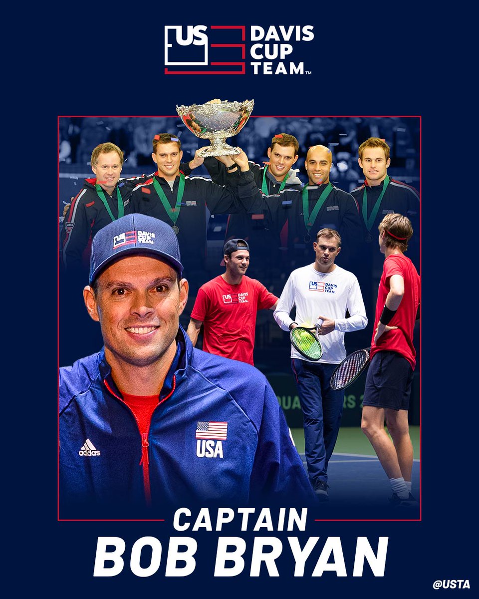 I'm so exited for this:

Bob has been named 🇺🇸 Davis Cup Captain! 
Can't wait to see him leading the USA team (again)!