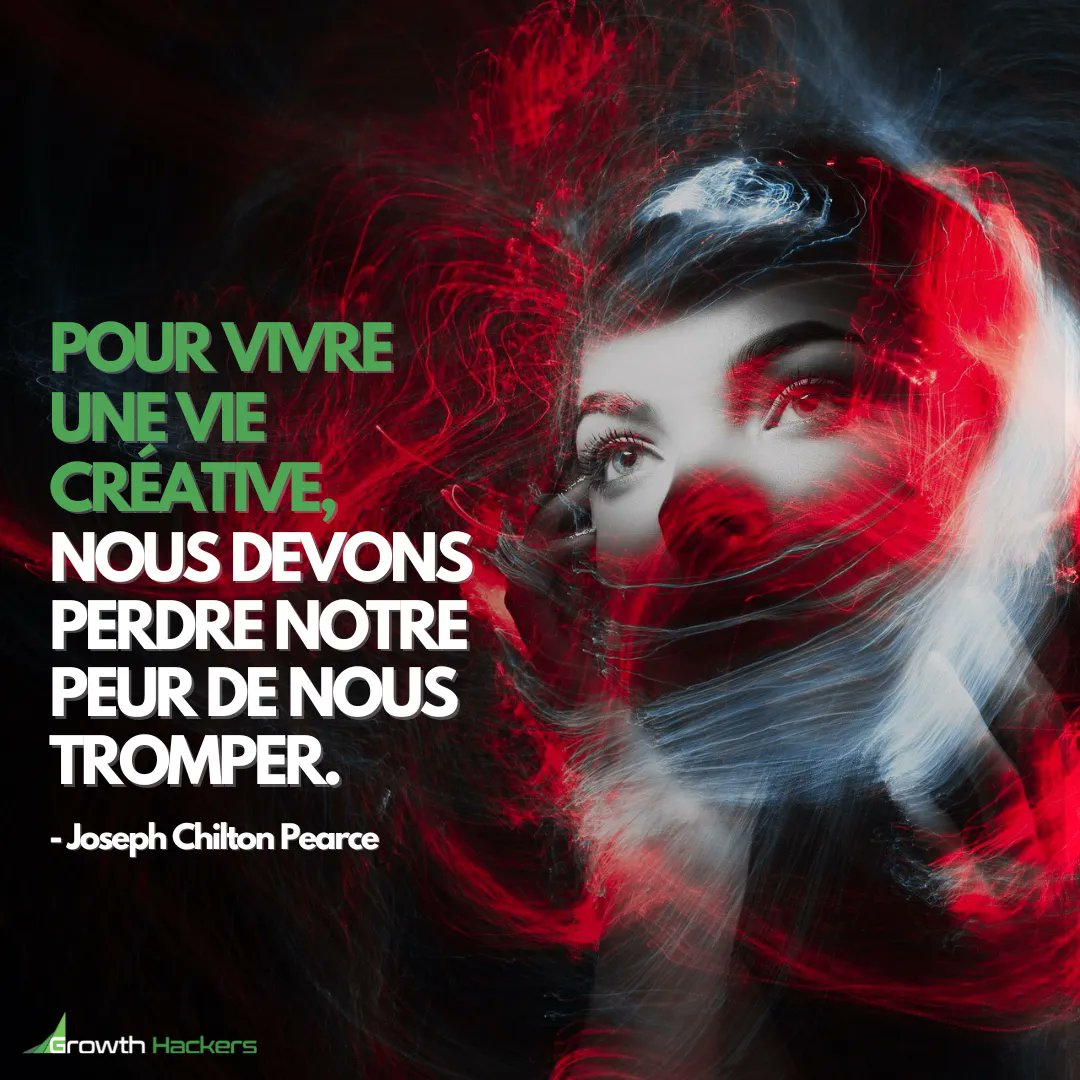 JonathanAufray's tweet photo. Pour vivre une vie créative,
nous devons perdre notre peur de nous tromper.
- Joseph Chilton Pearce
#SeTromper #FaireDesErreurs #Erreur #Erreurs #Perdre #Peur #Créatif #Créativité #StudioGraphique #Recrutement #Embaucher #Recruter #Embauches #Embauche https://t.co/14krHj39jU