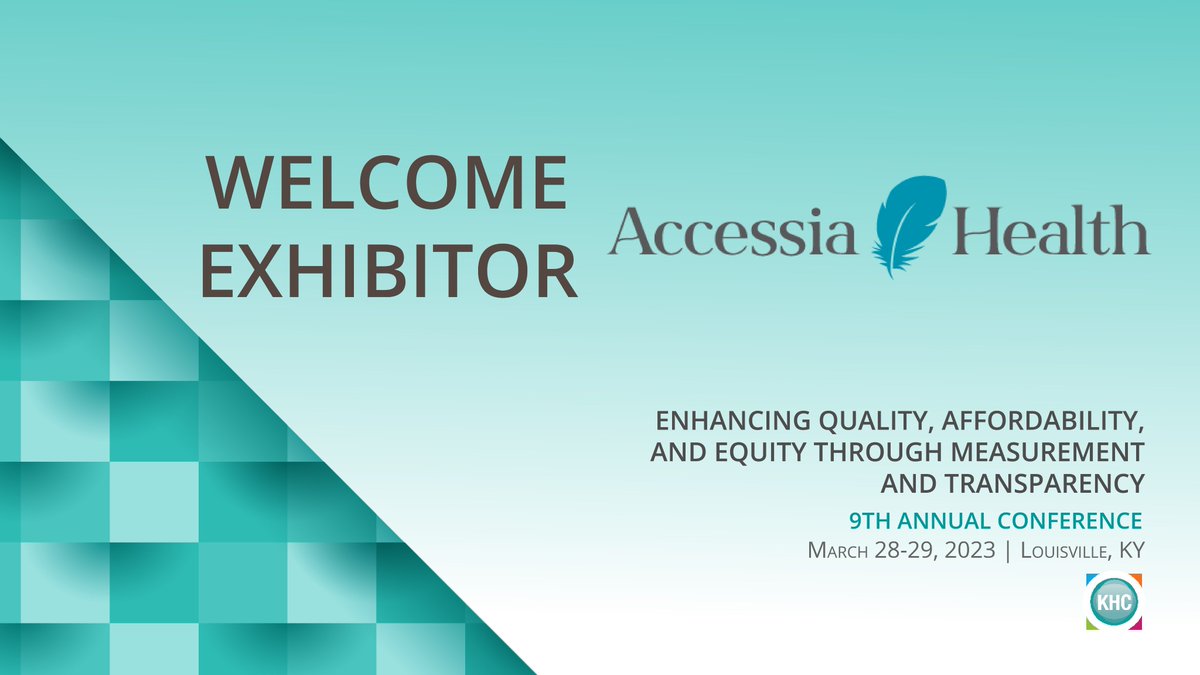 Accessia Health is an exhibitor for this year's KHC Annual Conference. Thank you for your support! khcollaborative.org/2023-conferenc…
