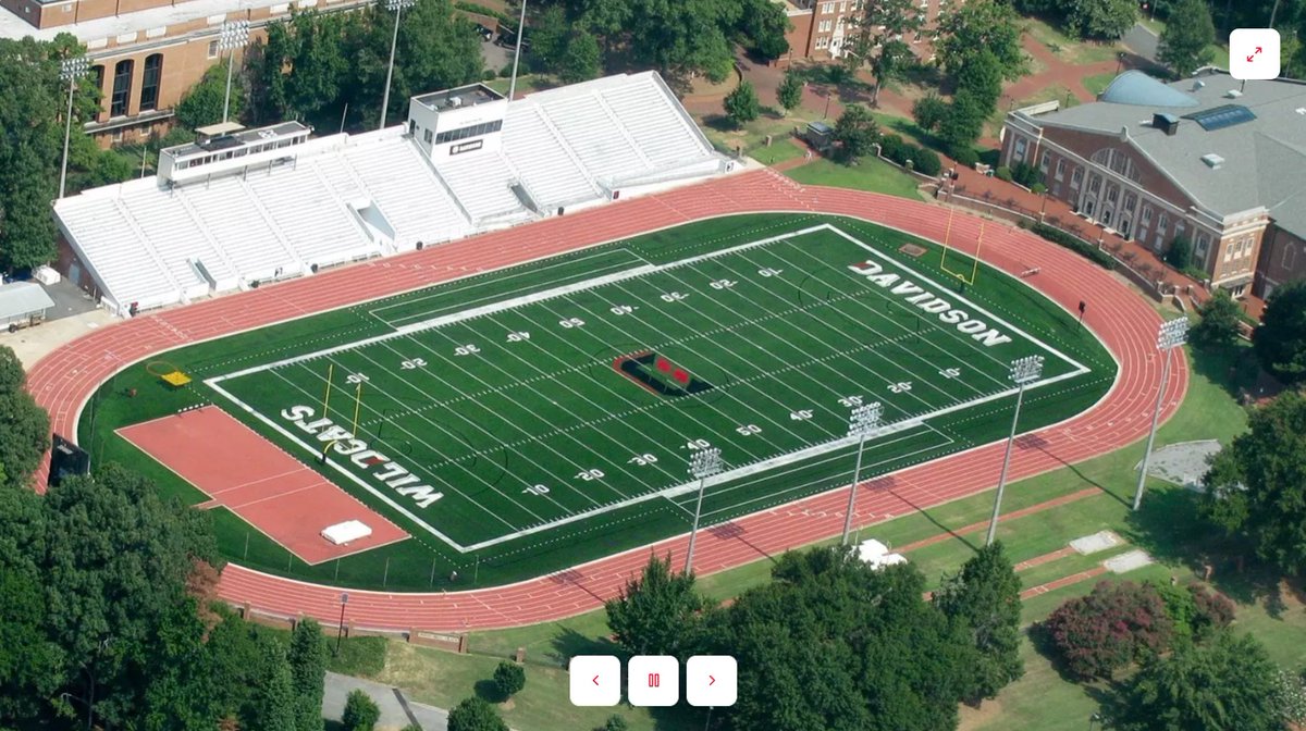 cfbcampustour's tweet photo. An impressive stadium renovation is underway at Davidson College in North Carolina. Richardson Stadium, which was built in 1923, is being completely transformed as part of a $54.5 million project for @DavidsonFB. The renderings look amazing &amp; the stadium will be done in 2024. https://t.co/e7eKnak0su