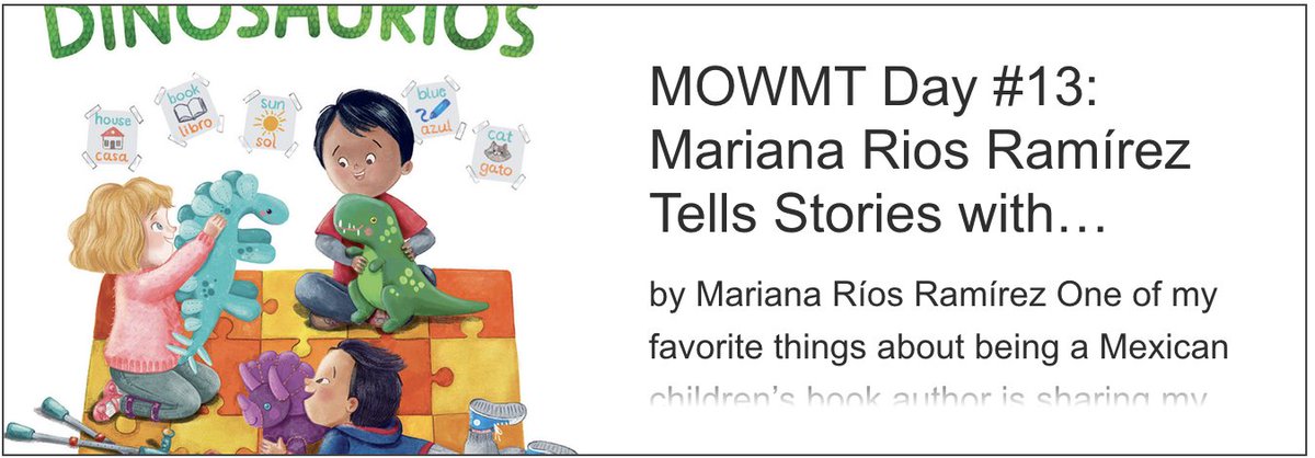 Today's #marchonwithmentortexts post features #RateYourStory Member / Author @marianariosrmz1 , who tells stories with Spanish rateyourstory.org/single-post/mo… #marchonwithmentortexts #mentortexts #writingcommunity #picturebooks @Literally_Lynne @AlbertWhitman