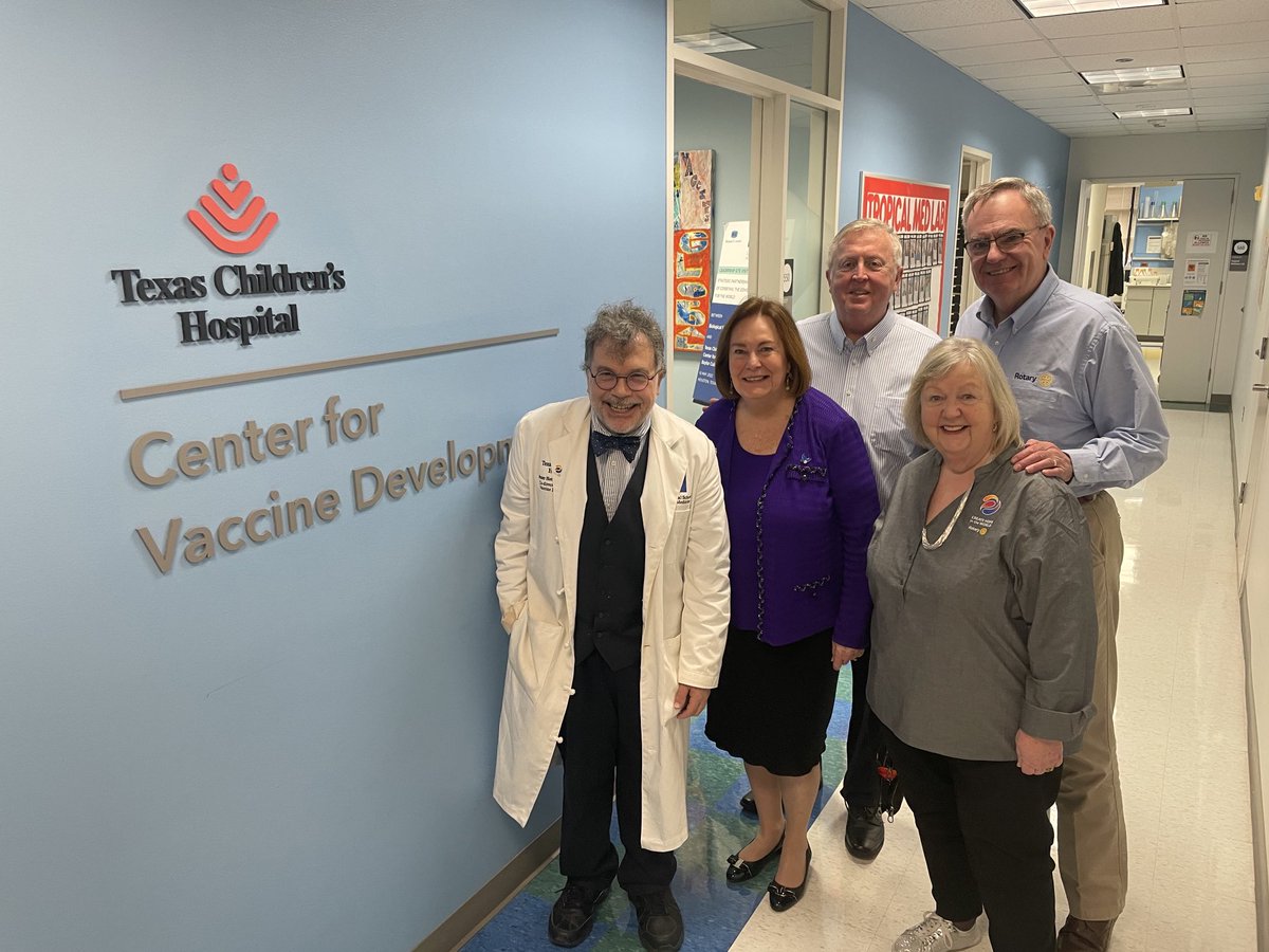 Thrilled to host a delegation at our ⁦@TexasChildrens⁩ Center for Vaccine Development from ⁦@Rotary⁩ #rotary #rotaryinternational re our shared mission to vaccinate the world’s children