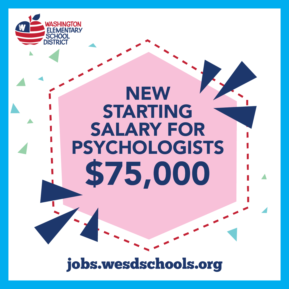 WESDschools's tweet photo. The WESD Governing Board approved new salary increases for teachers, occupational/physical therapists, psychologists and speech pathologists, and approved a 3% salary increase for all employees, as well as one-time stipends. Visit https://t.co/eLghKH0zZm to apply. #WESDFamily https://t.co/DuIAdjtLiY
