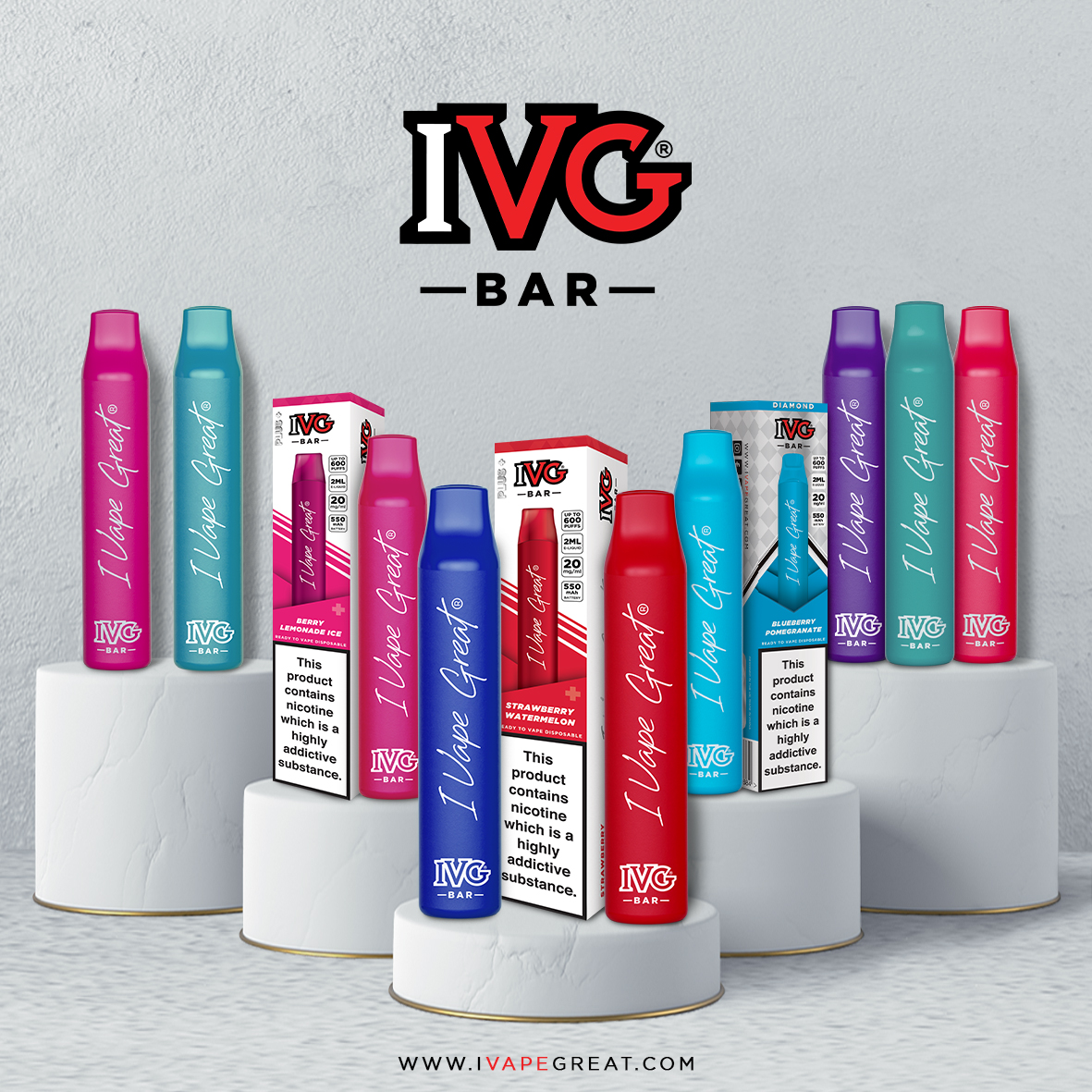 ivgeliquids's tweet photo. Kick-start your smoke-free journey with #IVGBar products.

From Aloe Grape Ice 🍇 to Watermelon 🍉, we'll have a flavour to help you #quitsmoking. https://t.co/n7e8gyO4Oi