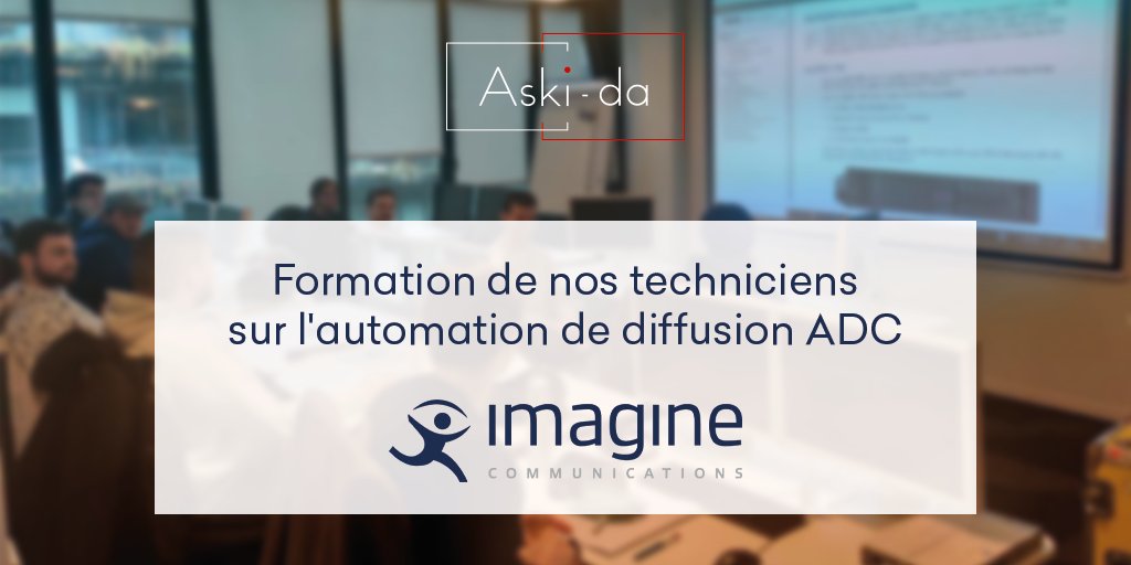 Une récente session de formation dispensée par et chez le constructeur Imagine Communication pour nos techniciens qui interviennent régulièrement sur les systèmes de diffusion de nos clients.

#formation