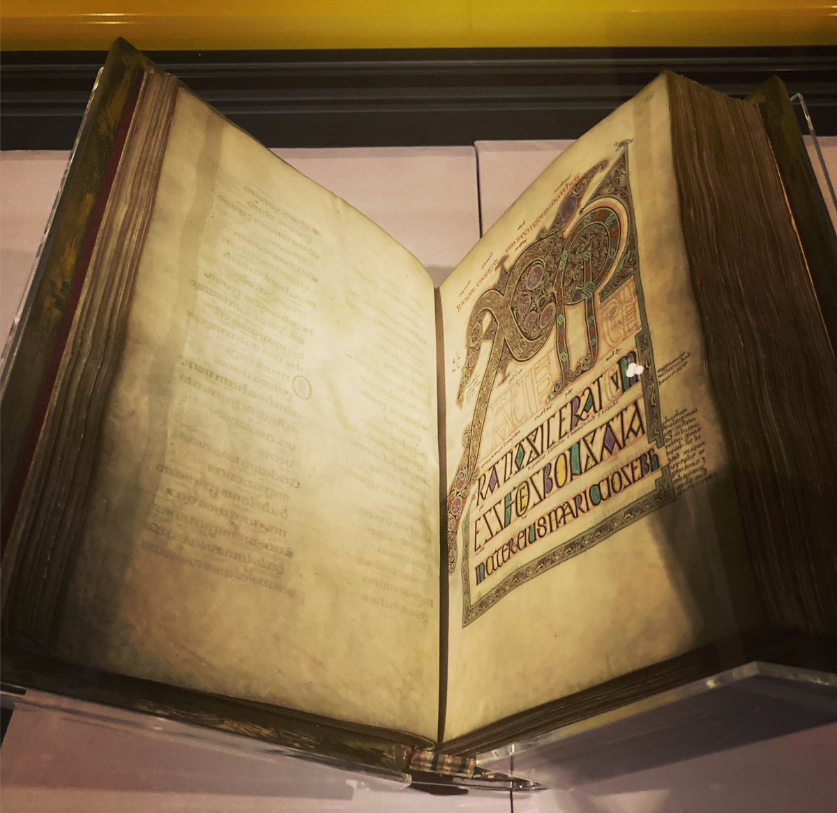 The  Lindisfarne Gospels. Visit our website to find our perfect facsimile copy of this national treasure