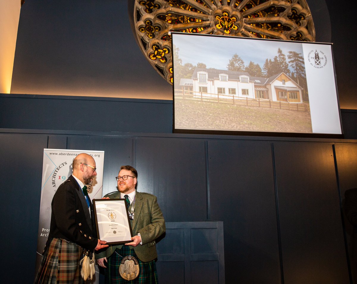 Delighted to have won an <a href="/AberdeenSA/">Aberdeen Architects</a> award for our #Residential #careathome project in Newton Dee!
#Architecture #scottisharchitecture #Camphill