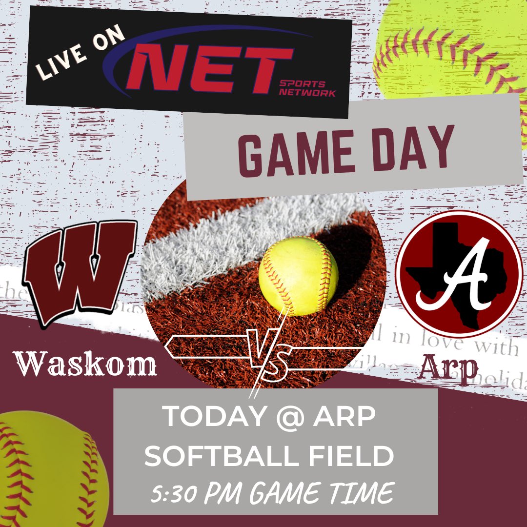 whitmanke79's tweet photo. It’s game day. If you can’t get out to Arp today to see the @arp_tiger Lady Tigers take on @WaskomISD Lady Cats than don’t worry. I’ll be bringing you all the action streaming  @NETsn_Live. So tune in and don’t miss a single pitch. https://t.co/1YiaaPh8eW