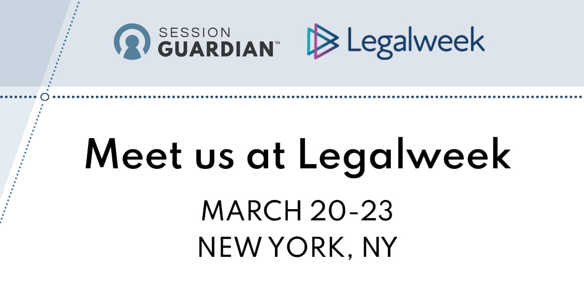 SessionGuardian's tweet image. SessionGuardian is a proud sponsor of Legalweek. Our team will be in New York on March 20 - 23 at Booth 2308 sharing our continuous identity verification technology.

Learn more about the event here: hubs.la/Q01GBP3J0 

#legalweek #cybersecurity #ContinuousIDverification