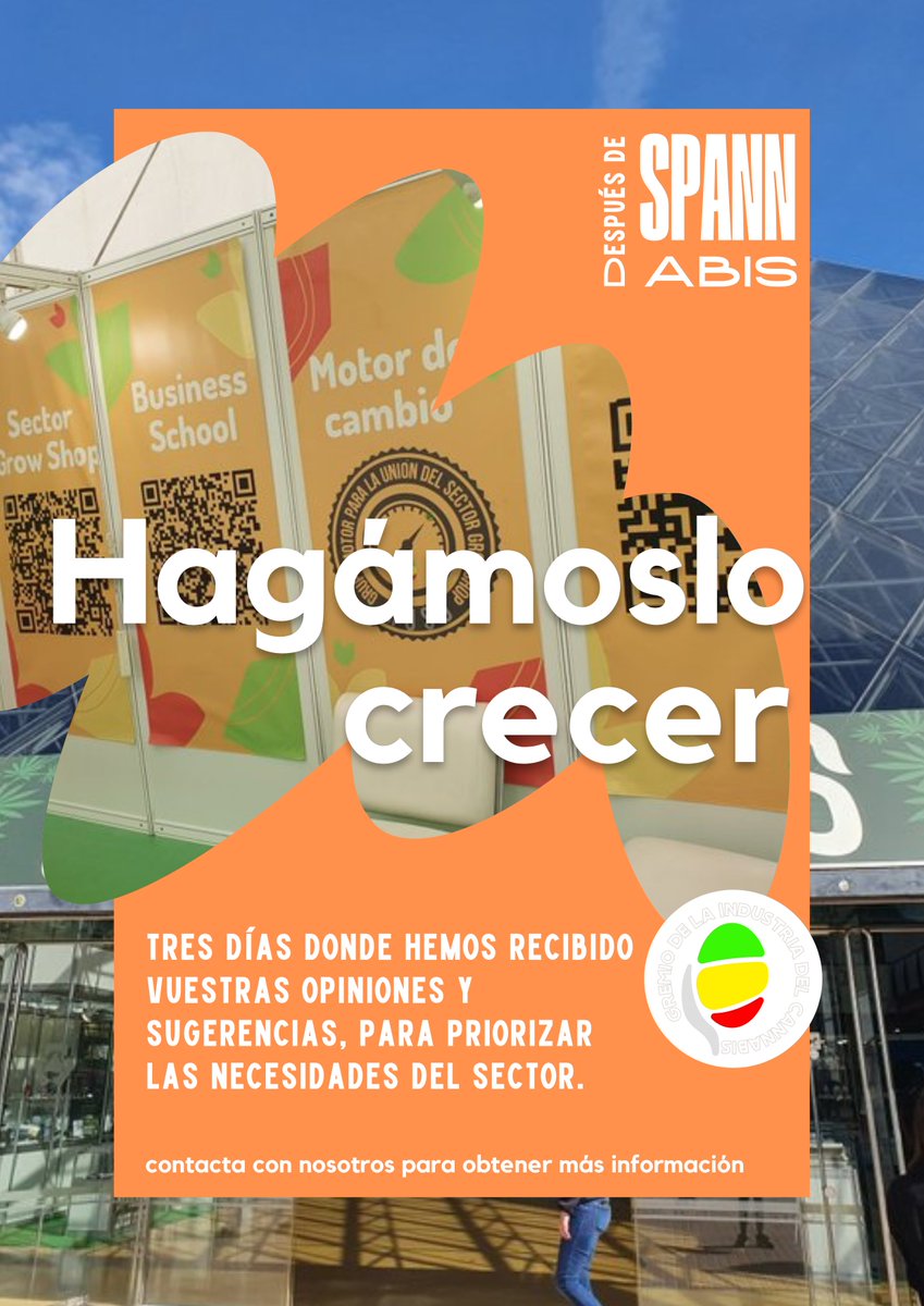 CannabisGremio's tweet photo. Finalizo @FeriaSpannabis
Para nosotras han sido tres días donde hemos recibido vuestras opiniones y sugerencias, para priorizar las necesidades del sector. Tres días que nos permiten incorporar vuestras a aportación para el correcto desarrollo del proyecto 2023. https://t.co/8FIQNMJIZi