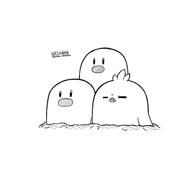 ラクガキおじさんの朝は早い。

おはダグトリオ。
#art #illustration #drawing #絵 #落描き #イラスト #w_witch #L_witch  #ルミナスウィッチーズ 