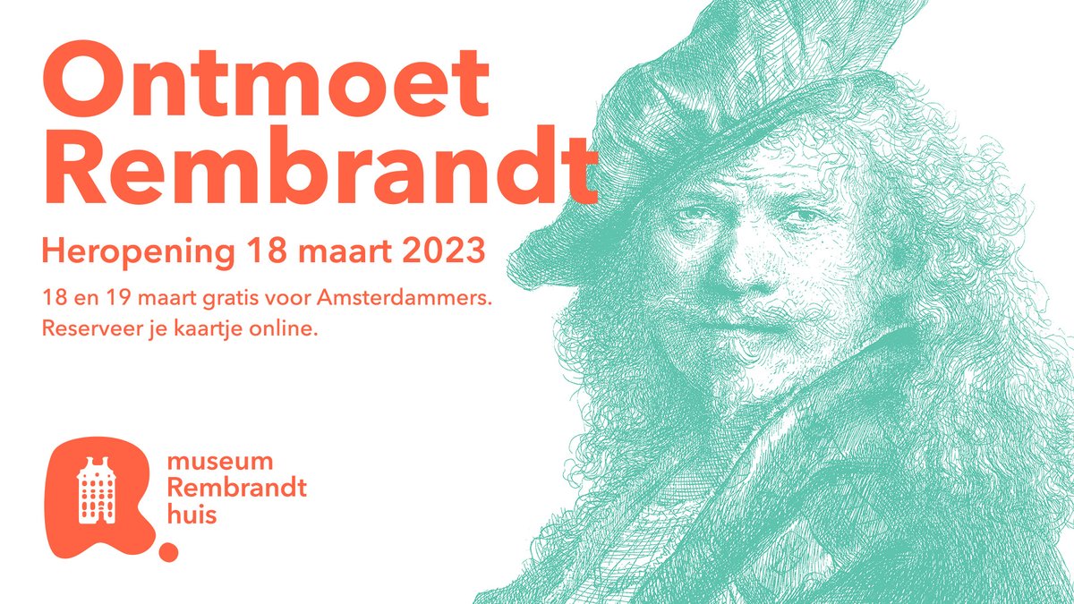 Deze zaterdag, 18 maart 2023, heropent Museum Rembrandthuis zijn deuren op feestelijke wijze! Bekijk het hele programma: rembrandthuis.nl/nl/18-maart-zi…