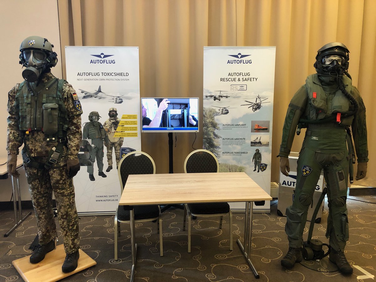 autoflug's tweet image. Beside much more, you can find our CBRN Protection material AUTOFLUG TOXICSHIELD on the SAFE Symposium, even if you cannot see it directly. Where? Come and visit us at our booth and ask our experts.

#AUTOFLUG #thinkingsafety #rescueandsafety #TOXICSHIELD #aircrew #safety