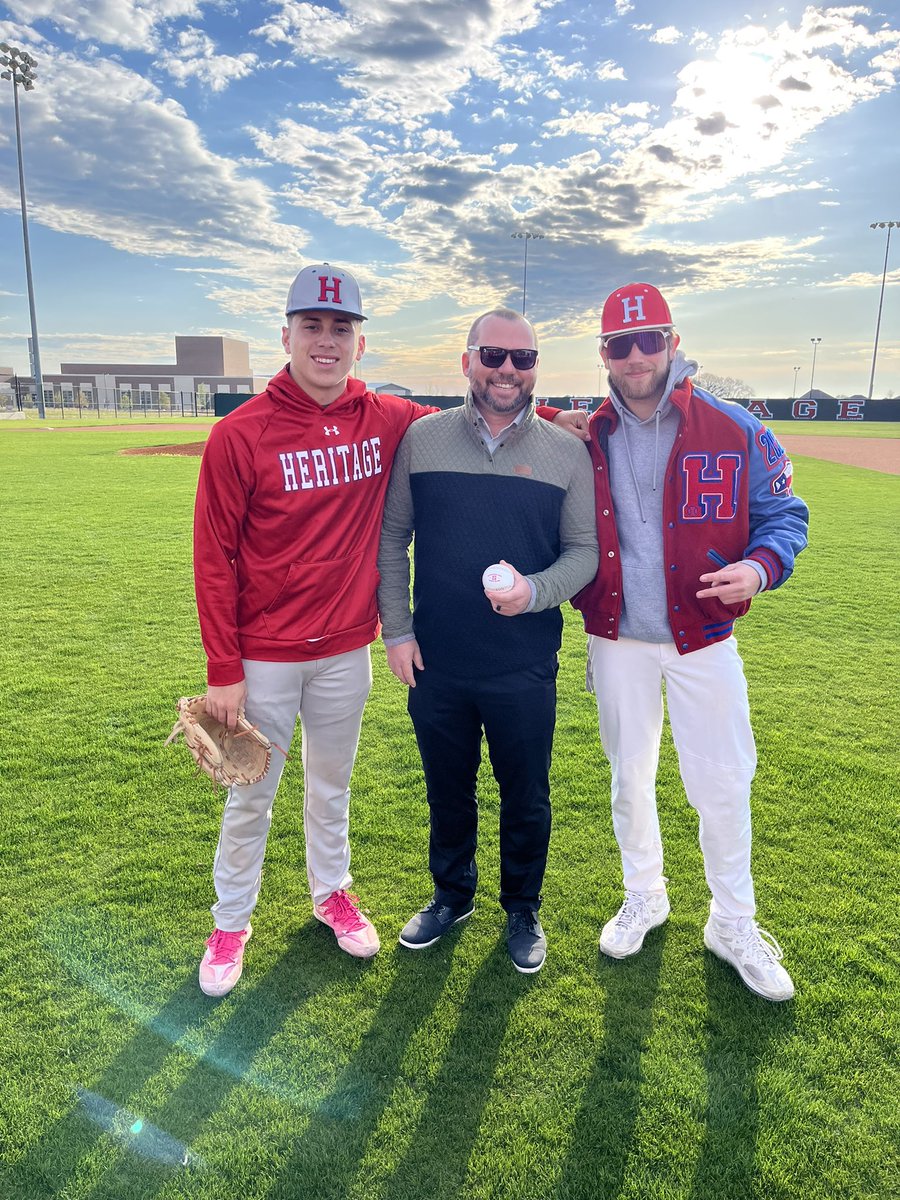 Adam Rope State Farm Co-players of the week!! <a href="/CadenThorne04/">Caden Thorne</a> was lights out vs MHS on the mound Tuesday night and <a href="/cariaga_roman/">Roman Cariaga</a> was on fire at the plate this week with 2 2B, 1 3B, 2 HR and 9 RBIs.    Thank you <a href="/RyanTimm14/">Ryan Timm</a> for the support!! <a href="/JagBaseball16/">Heritage Baseball</a>
