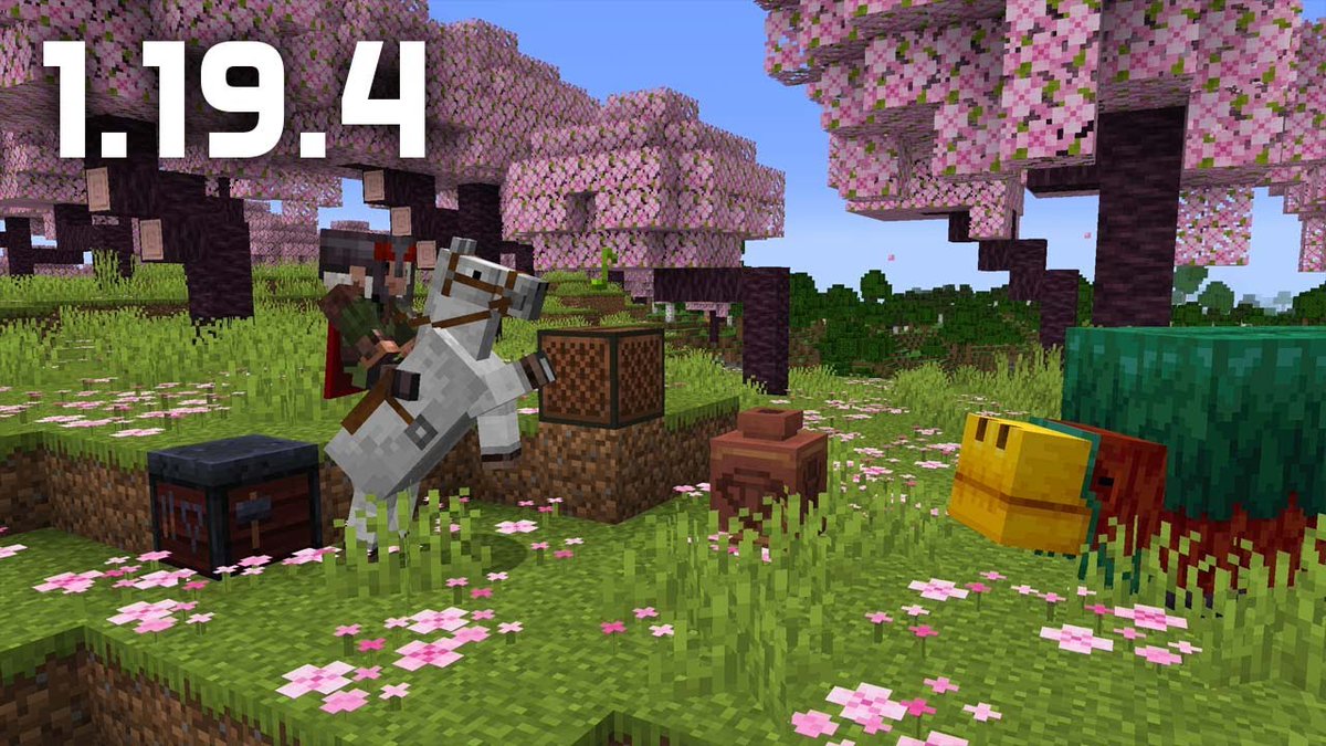 slicedlime's tweet photo. Minecraft 1.19.4 is just around the corner! Here is the best guide around about all the things coming tomorrow when the full release happens. Check out the premiere in 30 minutes! #minecraftemployee https://t.co/FisiOQSjbZ https://t.co/B8poaLmggZ