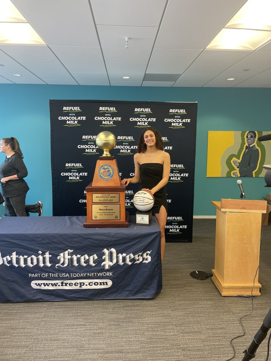 Congratulations to Macy Brown! She was just named Miss Basketball! #GoEast