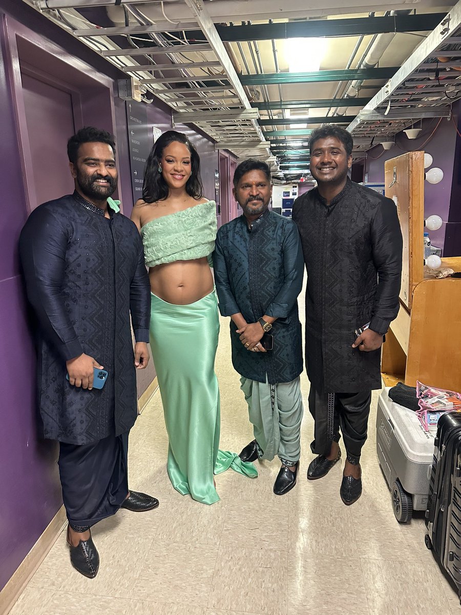FentyHeadlines's tweet photo. “An artist I always looked up to, and admired deeply! My inspiration, 
The queen @rihanna ❤️” - Natu Natu’s Kaala Bhairava (@kaalabhairava7) https://t.co/LEjJSpF2No
