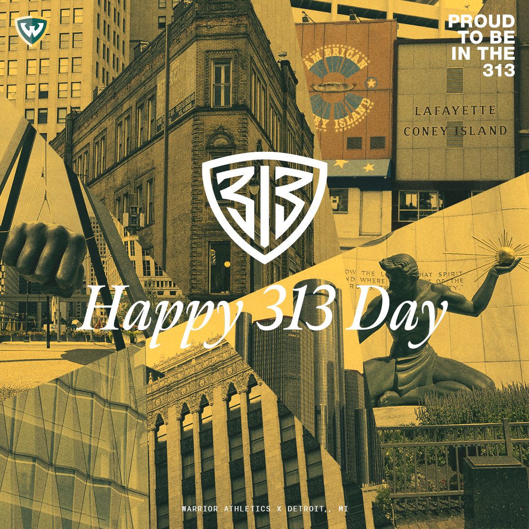 This is our home, this is where we live! Happy 313 Day, Detroit!💚💛