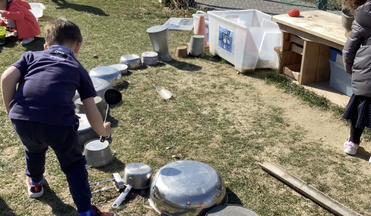 “This is a Music Project. I need more instruments. I have a lot of drums. I need to do all the instruments. My instruments are done. Now I practice on my song. #StudentAgency #FreePlayTime Exploring sounds. ‘Making Music’ in EC4. #Creativity #Imagination <a href="/AISBucharest/">AISB Bucharest</a>