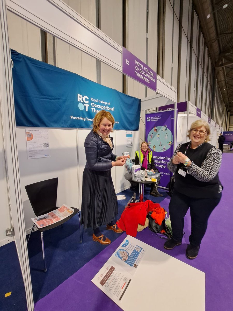 OTforOH's tweet photo. Check out the fabulous @RCOT_Work team getting set up for @HWatWork tomorrow! #OccupationalTherapy @RCOT_Gen @iFRESHPhD @WhalleyMandy https://t.co/e3qQnLYFgx