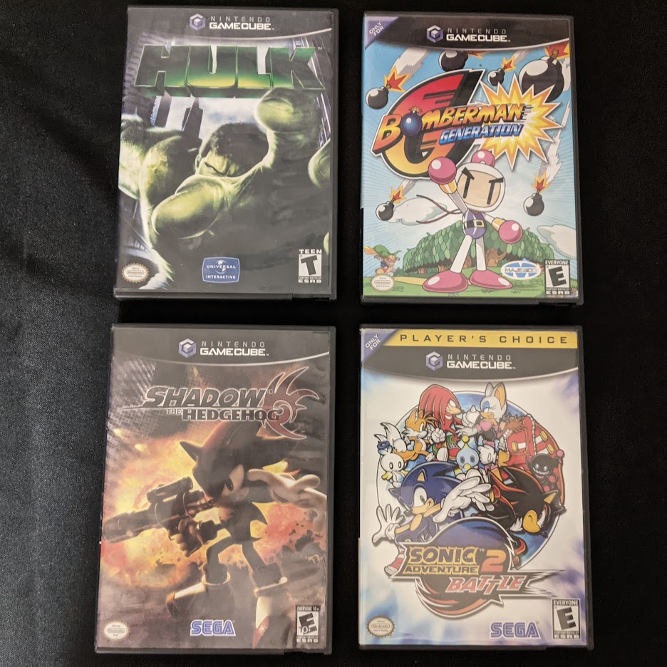 MinusWorldGames's tweet photo. Here's a couple of items just for you. Take a good look. #nintendo #gamecube #wii #monsterhunter #timesplitters #sonic #bomberman #linerider #smurfs #retrogaming #minusworld https://t.co/pnDbyAF5F6